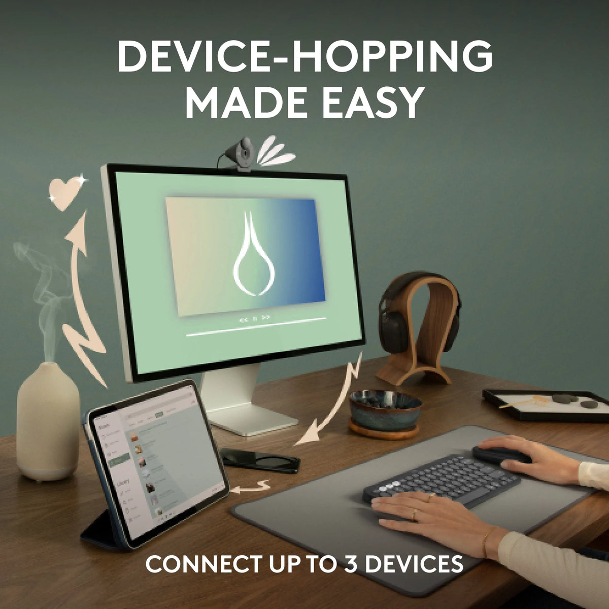 Image 1 for Logitech Pebble Mouse 2 M350s - Tonal Graphite