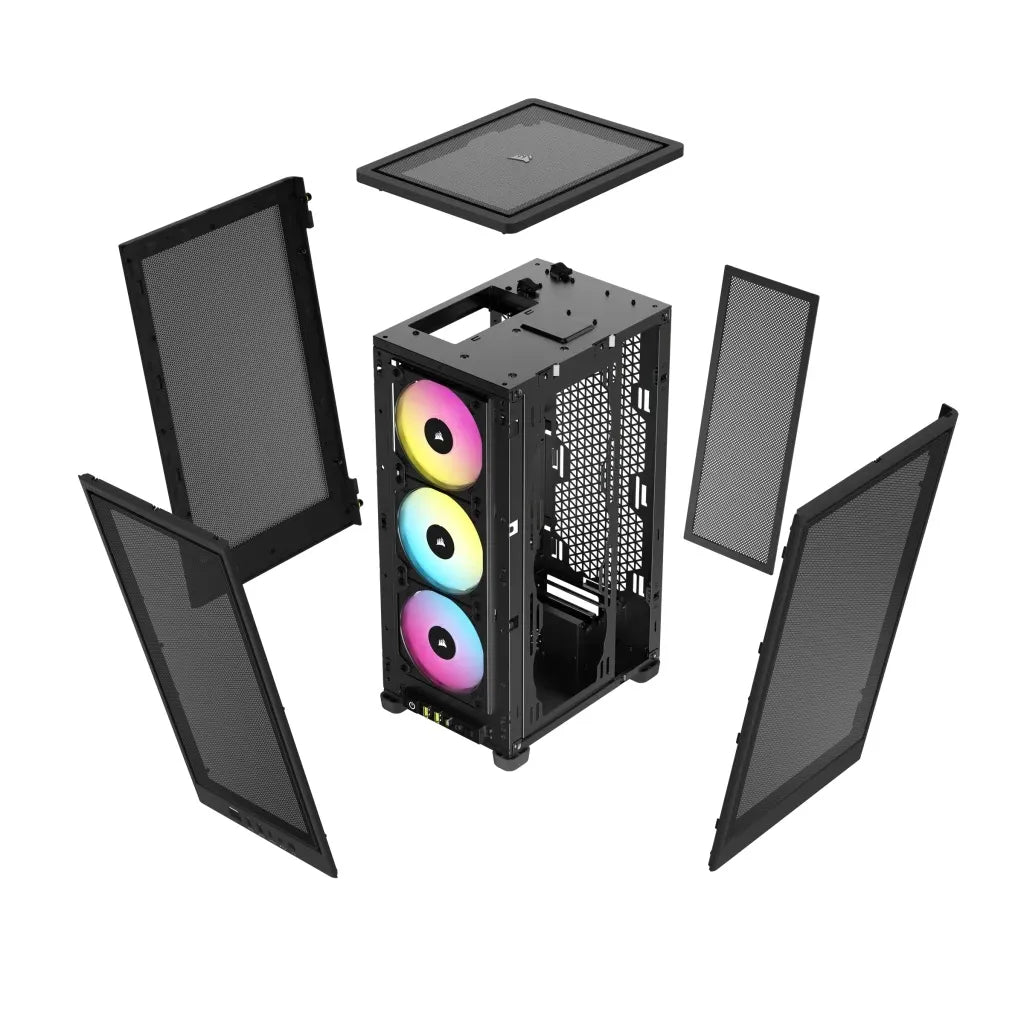 Image 1 for Corsair iCUE 2000D RGB Airflow Mini-ITX PC Case - Black