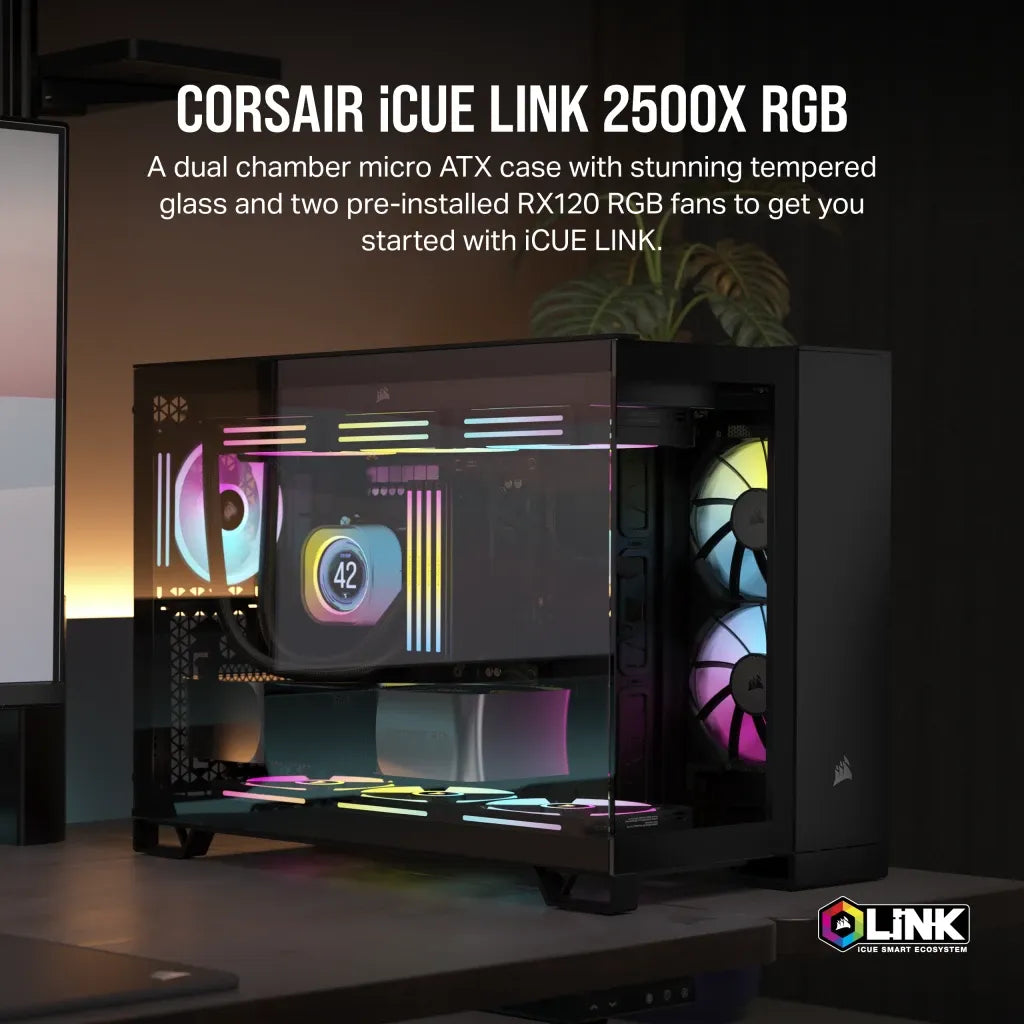 Image 1 for Corsair 2500X RGB Micro ATX PC Case