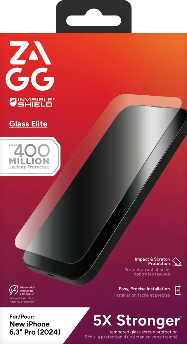 Image 1 for InvisibleShield Glass Elite Apple iP16 ProScreen