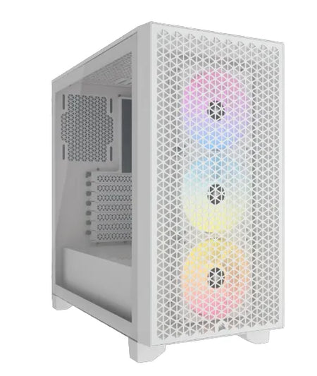 Image 2 for Corsair 3000D RGB Airflow White Mid-Tower PC Case