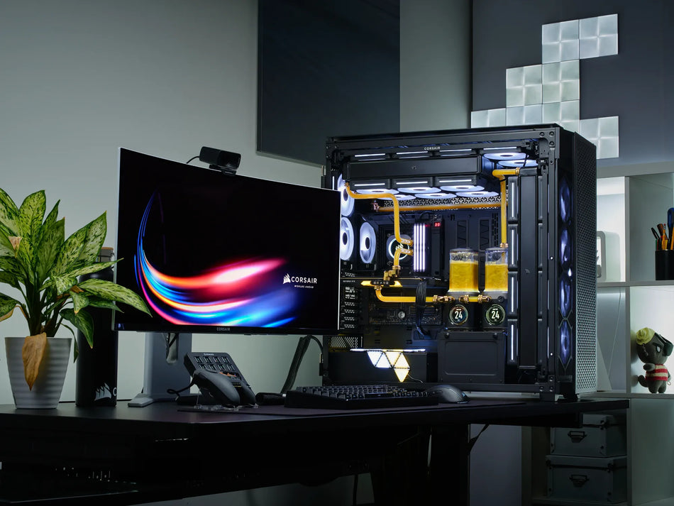 Image 1 for iCUE LINK 9000D AIRFLOW Tempered Glass Super-Tower