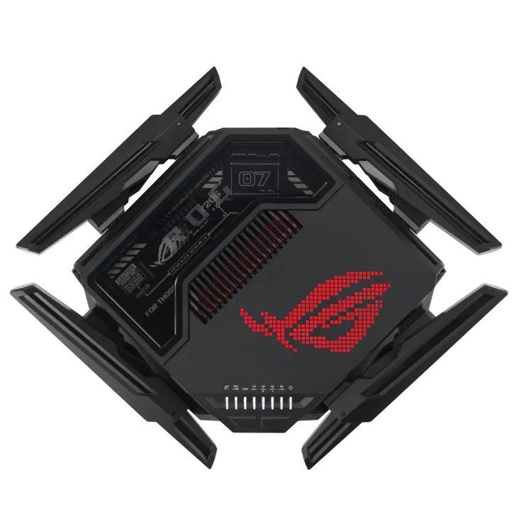 Image 1 for ASUS ROUTER/Gaming/WiFi7/1032+2882+5764Mbps/2.4GHz3x3/5GHz2x2/6GHz2x2/1xWAN(10G)/1xWAN(2.5G)/3xLAN/1xUSB/AiMesh/AiProtection/VPN