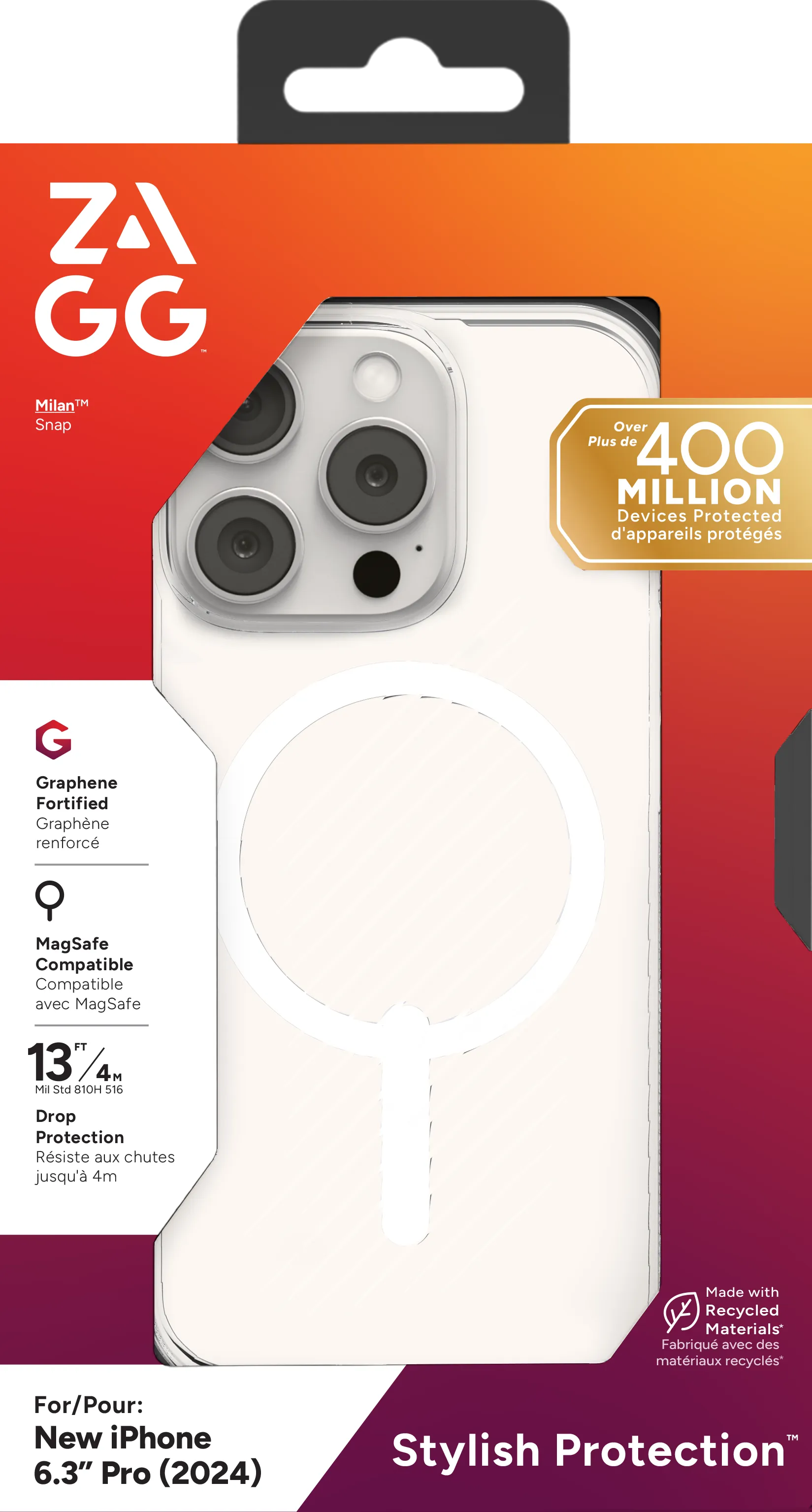 Image 1 for ZAGG Cases Luxe Snap Apple iP16 Pro  Clear