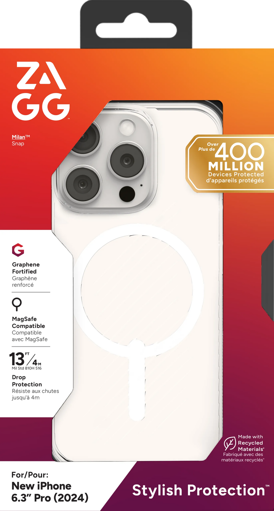 Image 1 for ZAGG Cases Luxe Snap Apple iP16 Pro  Clear
