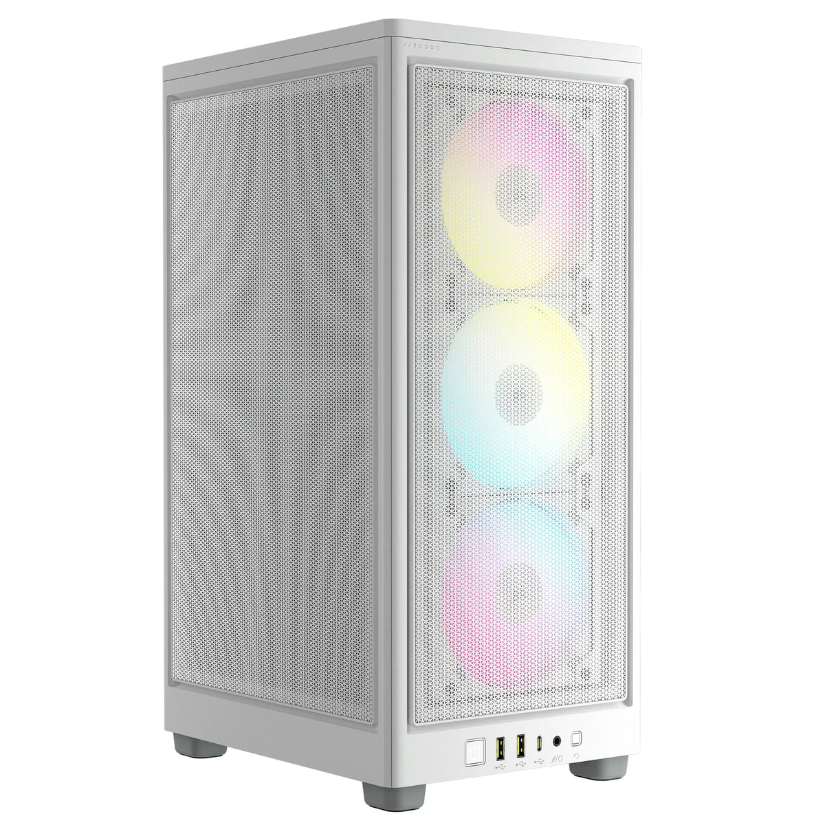 Image 1 for Corsair iCUE 2000D RGB Airflow White Mini-ITX Case