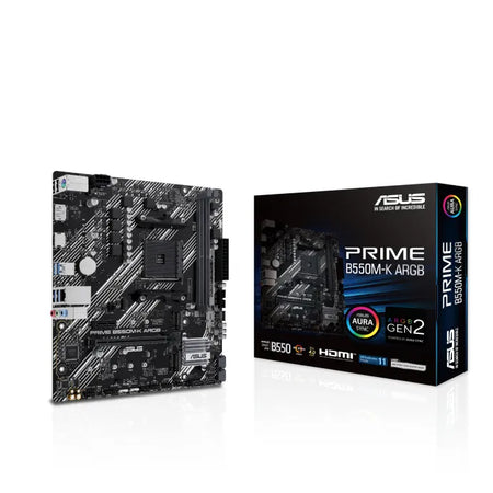 Image 1 for ASUS Prime B550M-K ARGB AM4 Motherboard