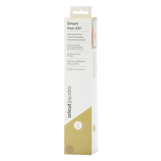 Image 1 for Cricut Smart Iron-On Joy Xtra 24.1x48cm - Prismatic Glitter Gold