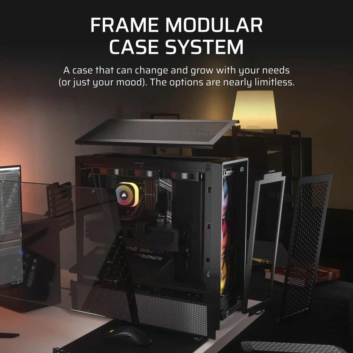Image 1 for Corsair Frame 4000D RS ARGB Black Mid-Tower PC Case