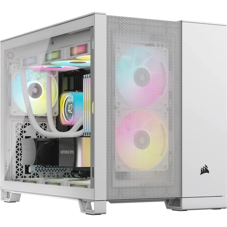 Image 1 for Corsair 2500D Airflow White Mid-Tower PC Case