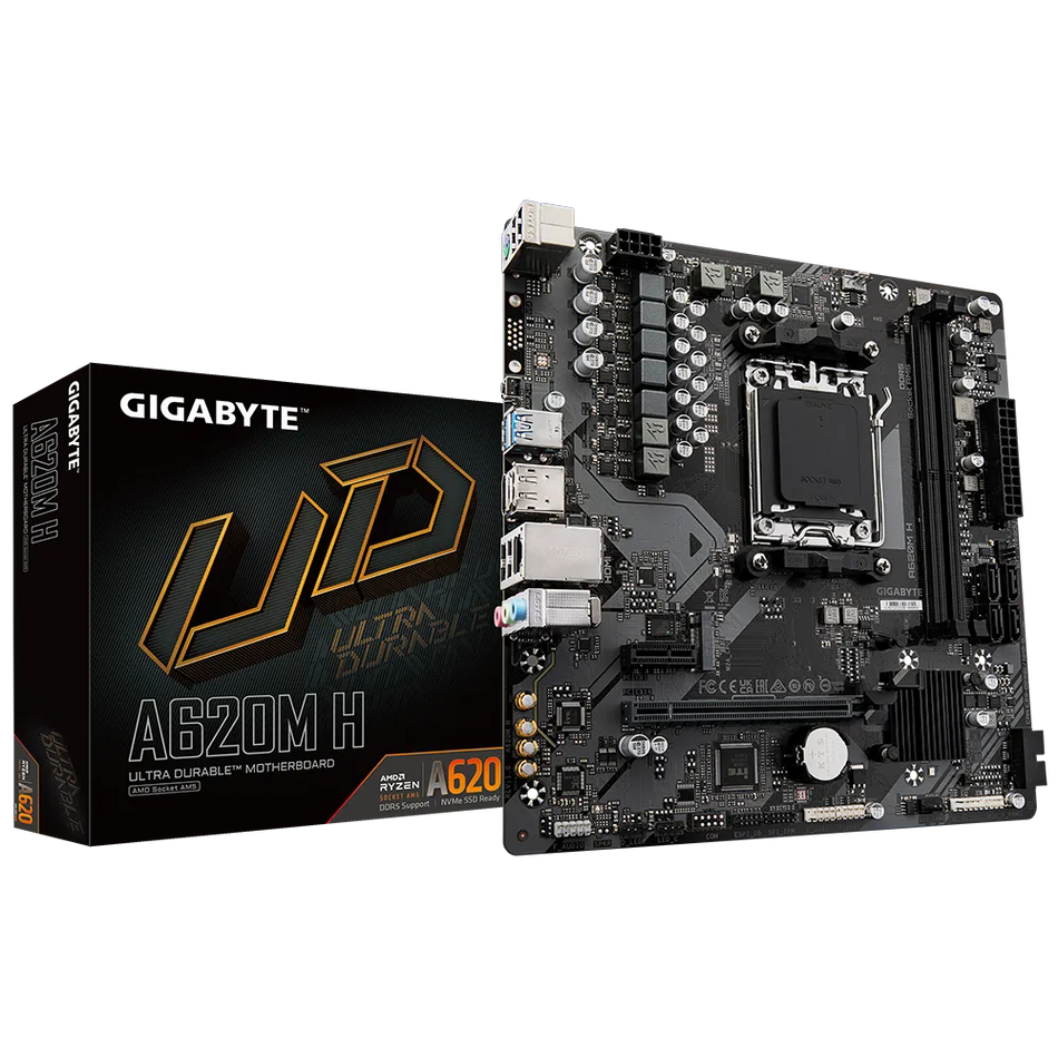 Image 1 for GIGABYTE A620M-H Motherboard for AMD AM5