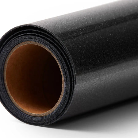 Image 1 for Cricut Glitter Iron-On - Black 30.5x152cm