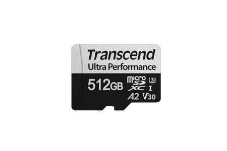 Image 1 for Transcend 512GB MicroSD Card 340S UHS-I