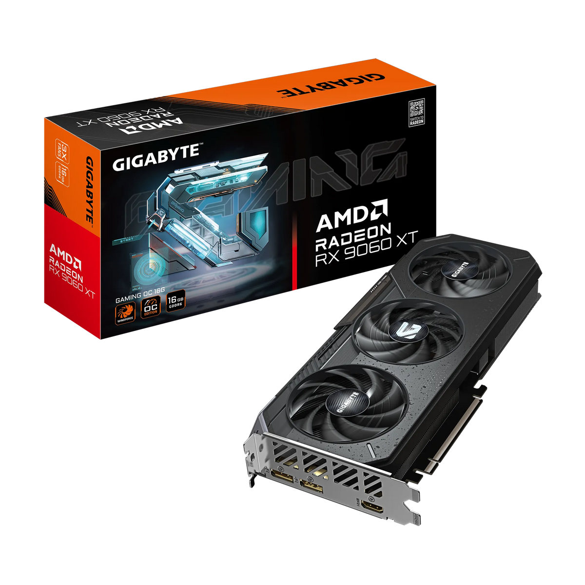 Image 1 for GIGABYTE Radeon RX 9060XT Gaming OC 16GB Graphics Card