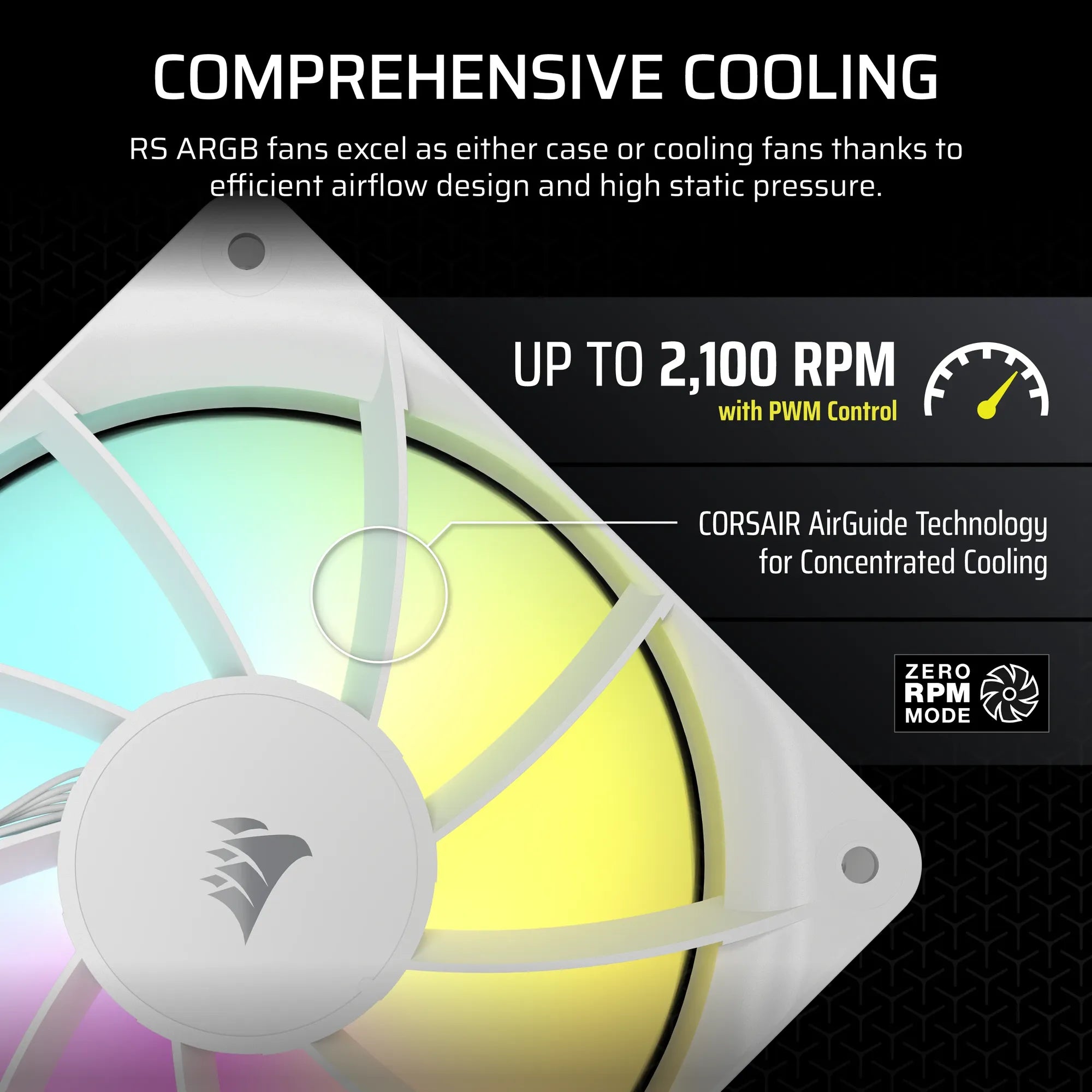 Image 1 for Corsair RS120 ARGB 120mm PWM Fans Triple Pack