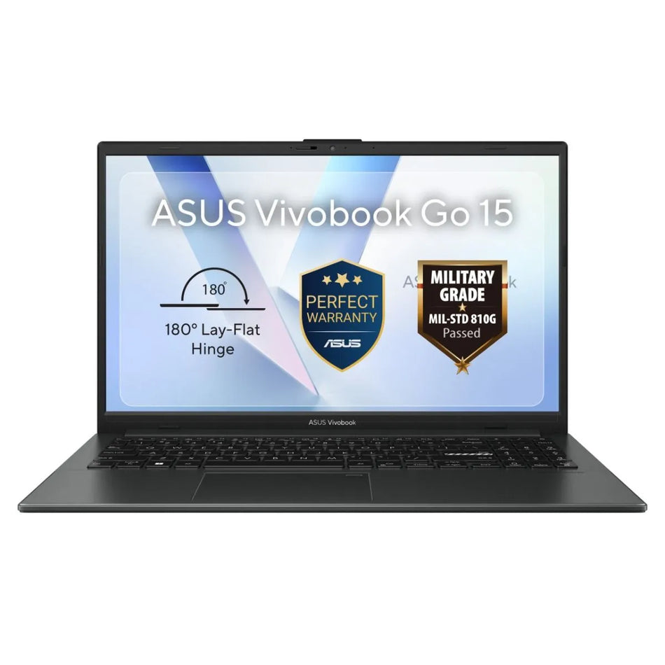 Image 1 for ASUS VivoBook Go 15 E1504GA-N82B0W - 15.6" FHD Laptop, Intel Celeron N100, 8GB DDR4 RAM, 256GB SSD, Windows 11 Home