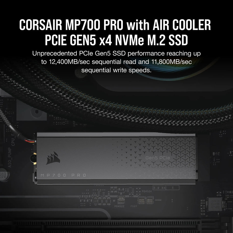 Image 2 for Corsair MP700 PRO 2TB PCIe Gen5 NVMe SSD with Cooler