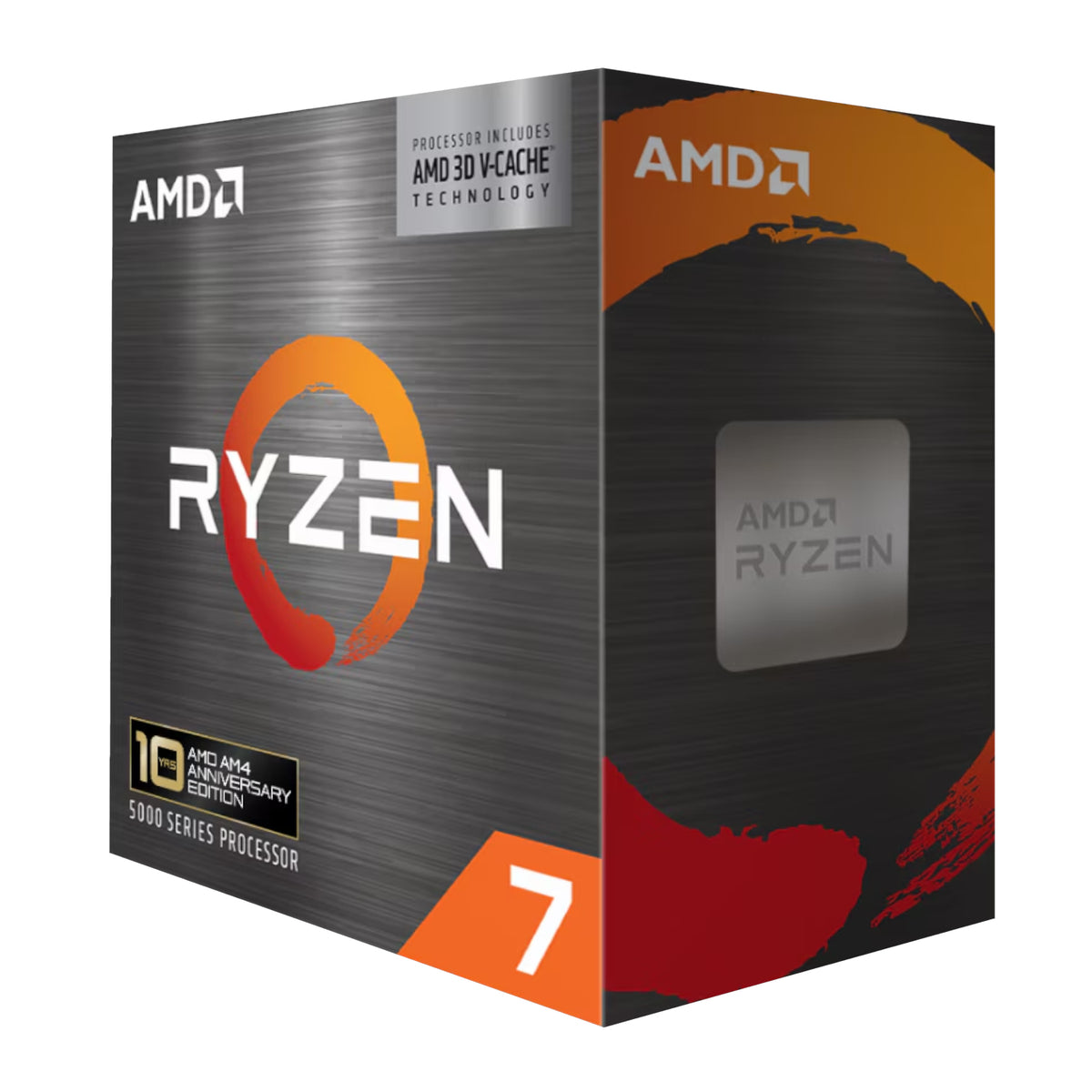 Image 5 for AMD Ryzen 7 5800X3D 8-Core 16-Thread Processor (4.5GHz Boost, 100MB Cache, 105W TDP, AM4 Socket) - Boxed 10th Anniversary Edition, Cooler Not Included