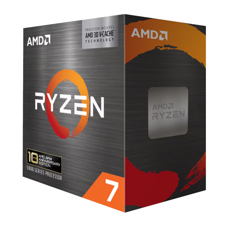 Image 5 for AMD Ryzen 7 5800X3D 8-Core 16-Thread Processor (4.5GHz Boost, 100MB Cache, 105W TDP, AM4 Socket) - Boxed 10th Anniversary Edition, Cooler Not Included