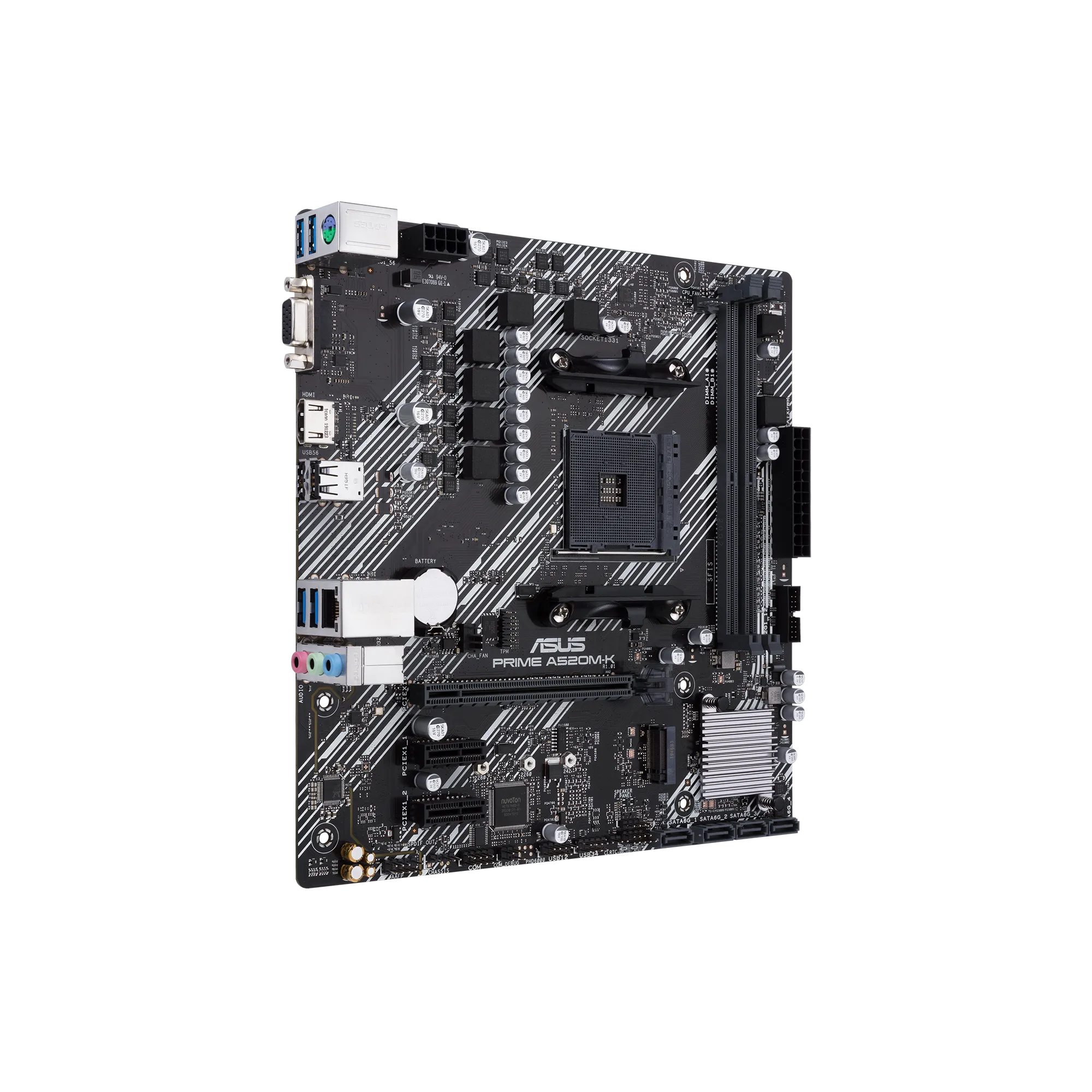 Image 3 for ASUS Prime A520M-K Micro-ATX Motherboard