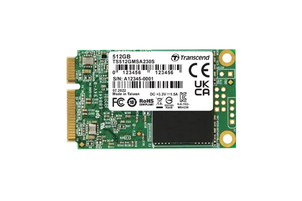 Image 1 for Transcend 512GB MSA230 mSATA SSD