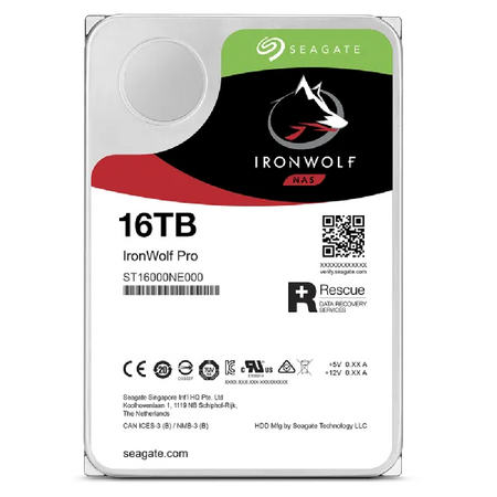 Image 1 for Seagate IronWolf Pro HDD - 16TB, 3.5inch, NAS
