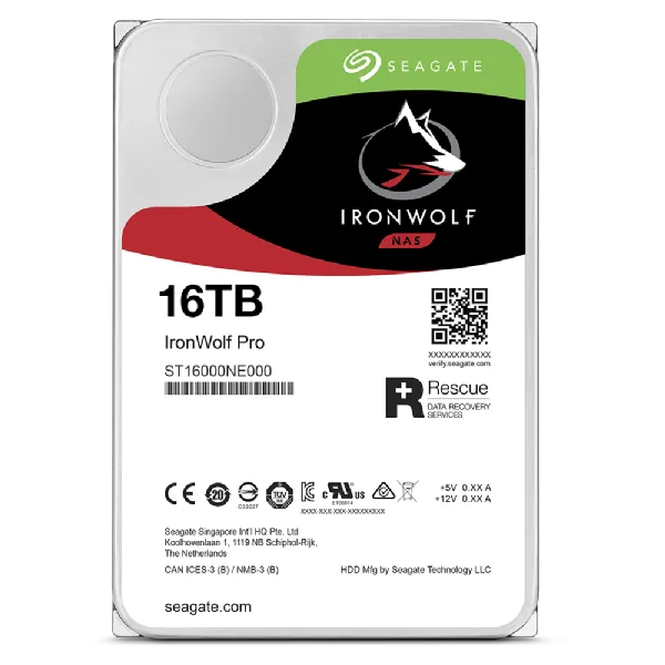 Image 1 for Seagate IronWolf Pro HDD - 16TB, 3.5inch, NAS