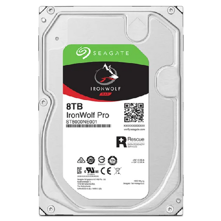 Image 1 for Seagate IronWolf Pro ST8000NT001 8TB 3.5" NAS HDD - 7200 RPM