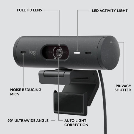 Image 4 for Logitech Brio 500 USB-C Webcam