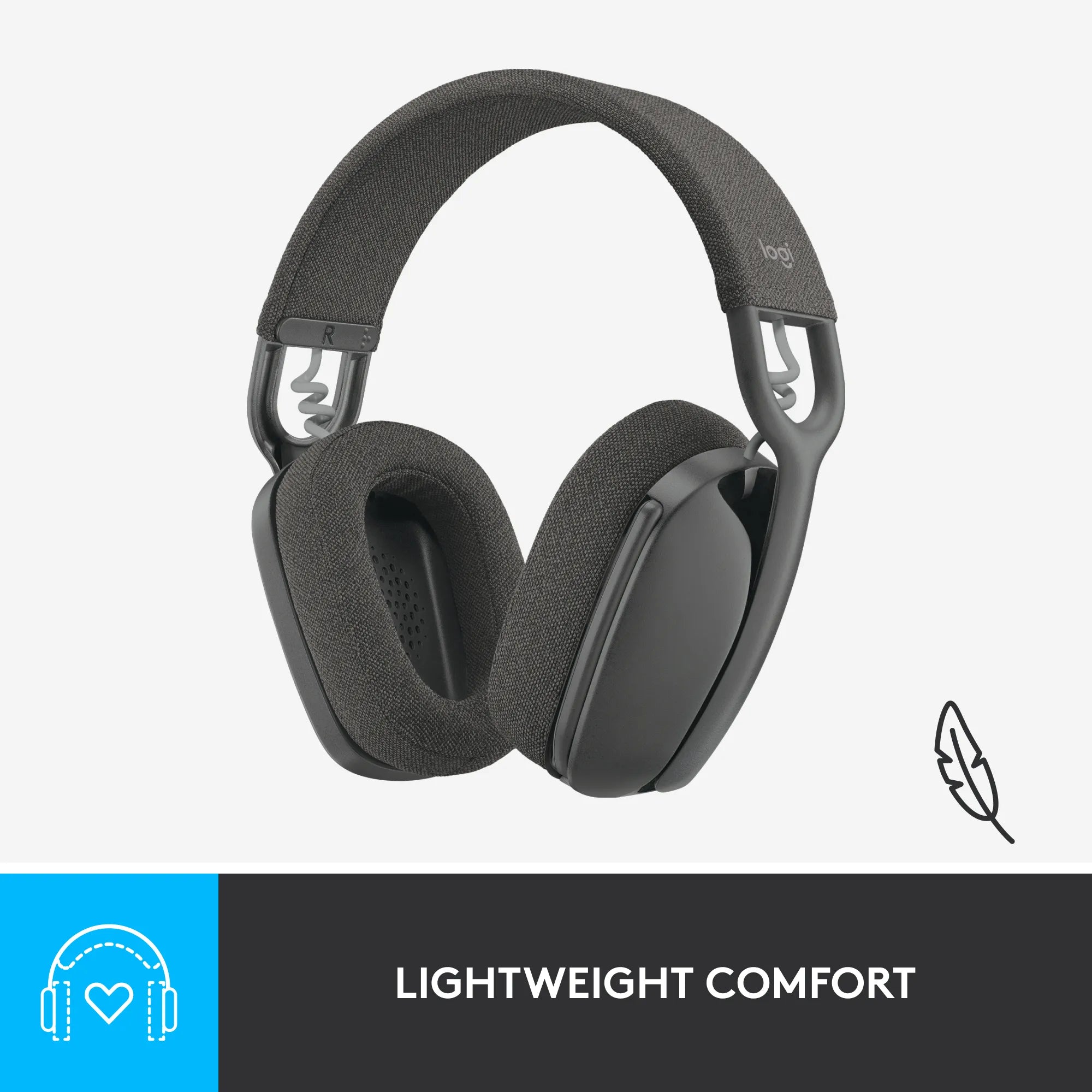 Image 5 for Logitech Zone Vibe 100 Wireless Headset - Graphite
