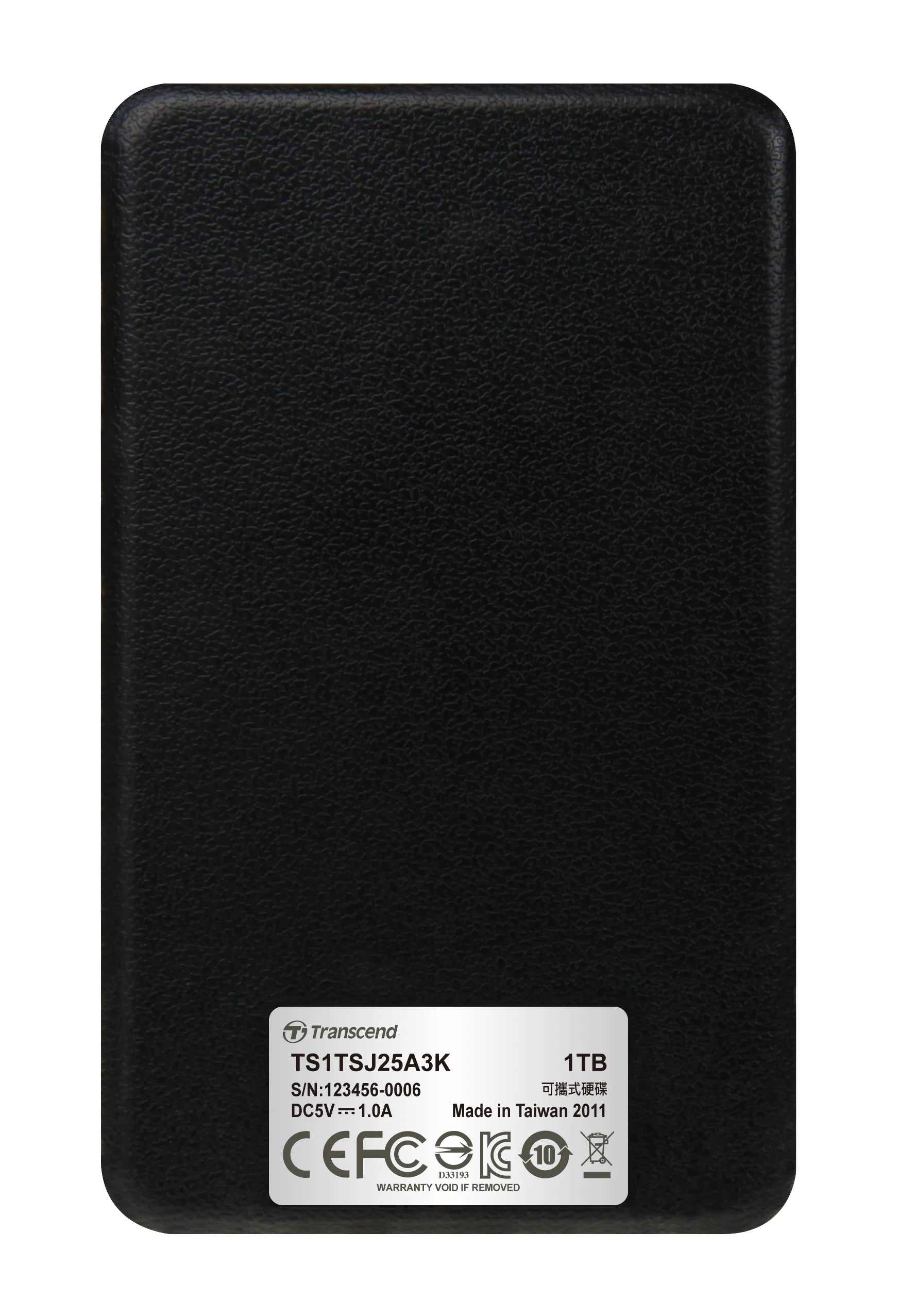 Image 4 for Transcend 1TB StoreJet 25A3 USB 3.1 External HDD - Black
