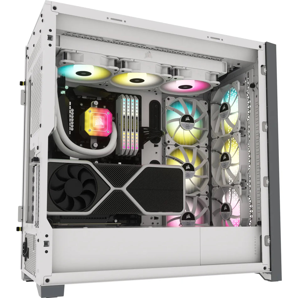 Image 2 for Corsair 5000D RGB Airflow White Mid-Tower Case