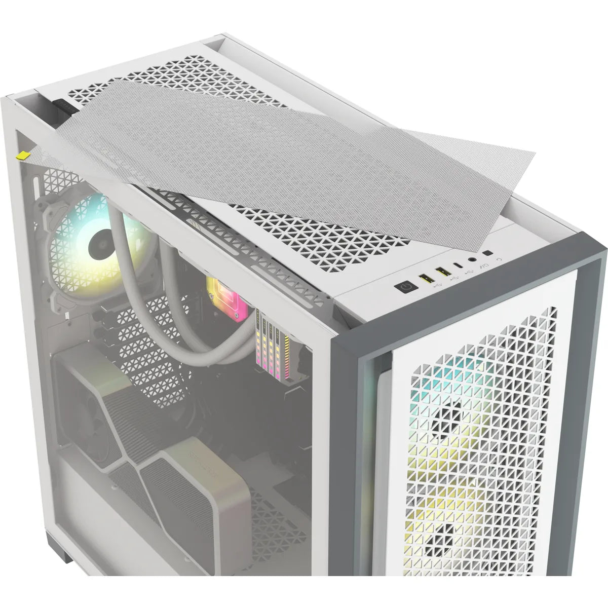 Image 4 for Corsair 5000D RGB Airflow White Mid-Tower Case