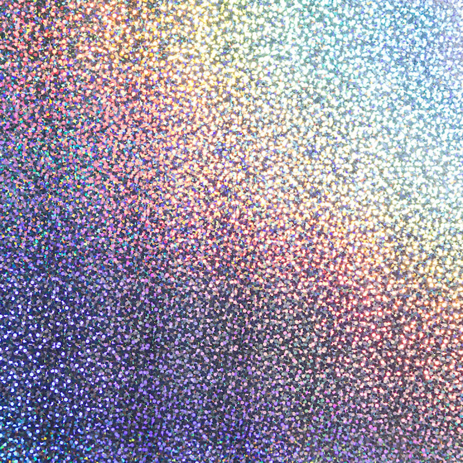 Image 1 for Cricut Premium Holographic Sparkle Vinyl - Silver