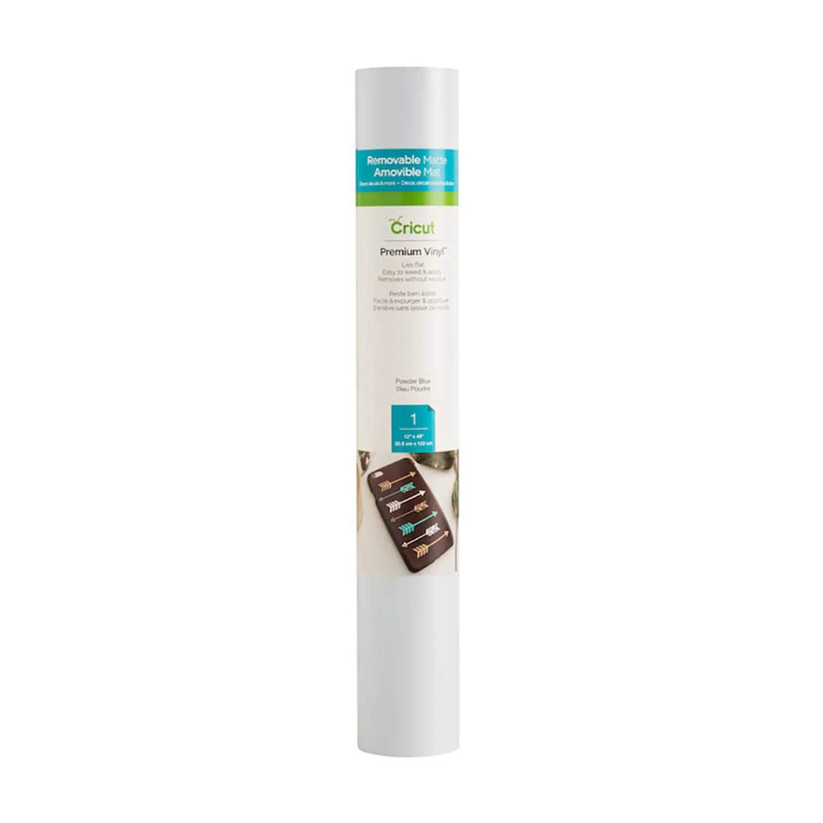 Image 2 for Cricut Premium Vinyl Removable - Matte Powder Blue 12" x 48"