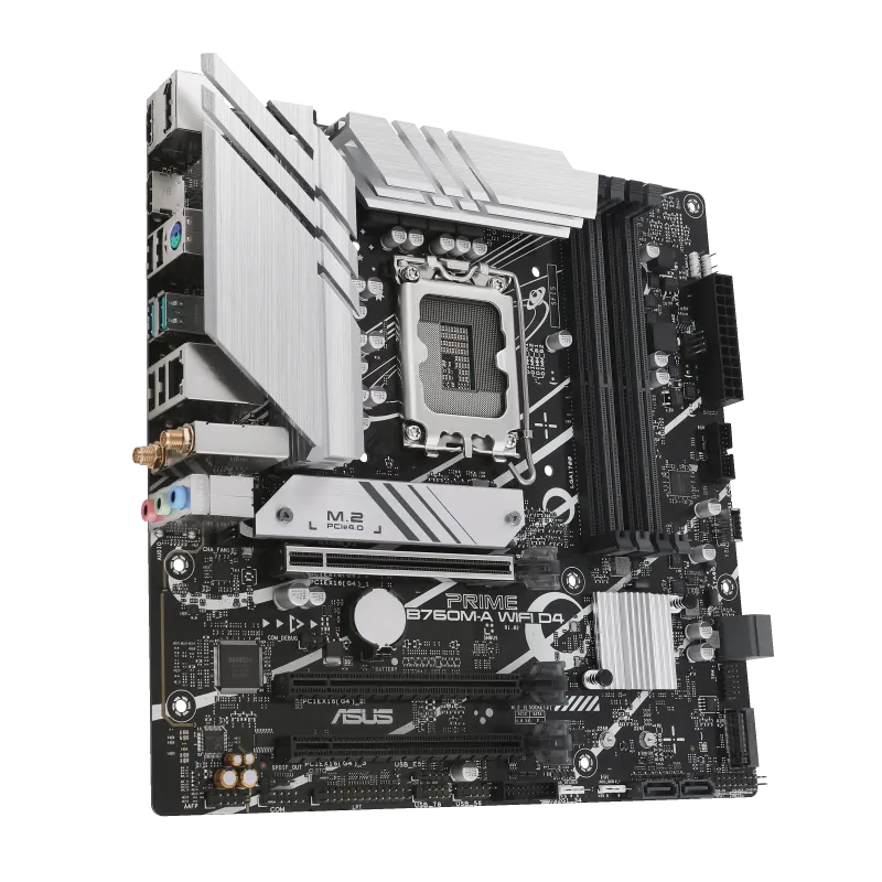 Image 4 for ASUS PRIME B760M-A WIFI D4 LGA 1700 DDR4 Micro-ATX Motherboard