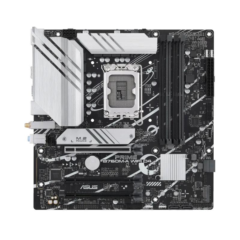 Image 6 for ASUS PRIME B760M-A WIFI D4 LGA 1700 DDR4 Micro-ATX Motherboard