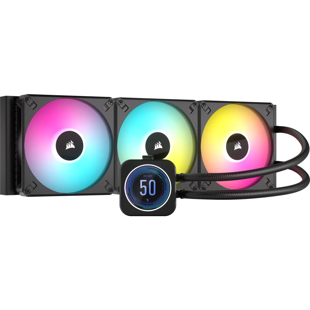 Image 3 for Corsair iCUE H170i ELITE LCD XT 420mm Liquid CPU Cooler