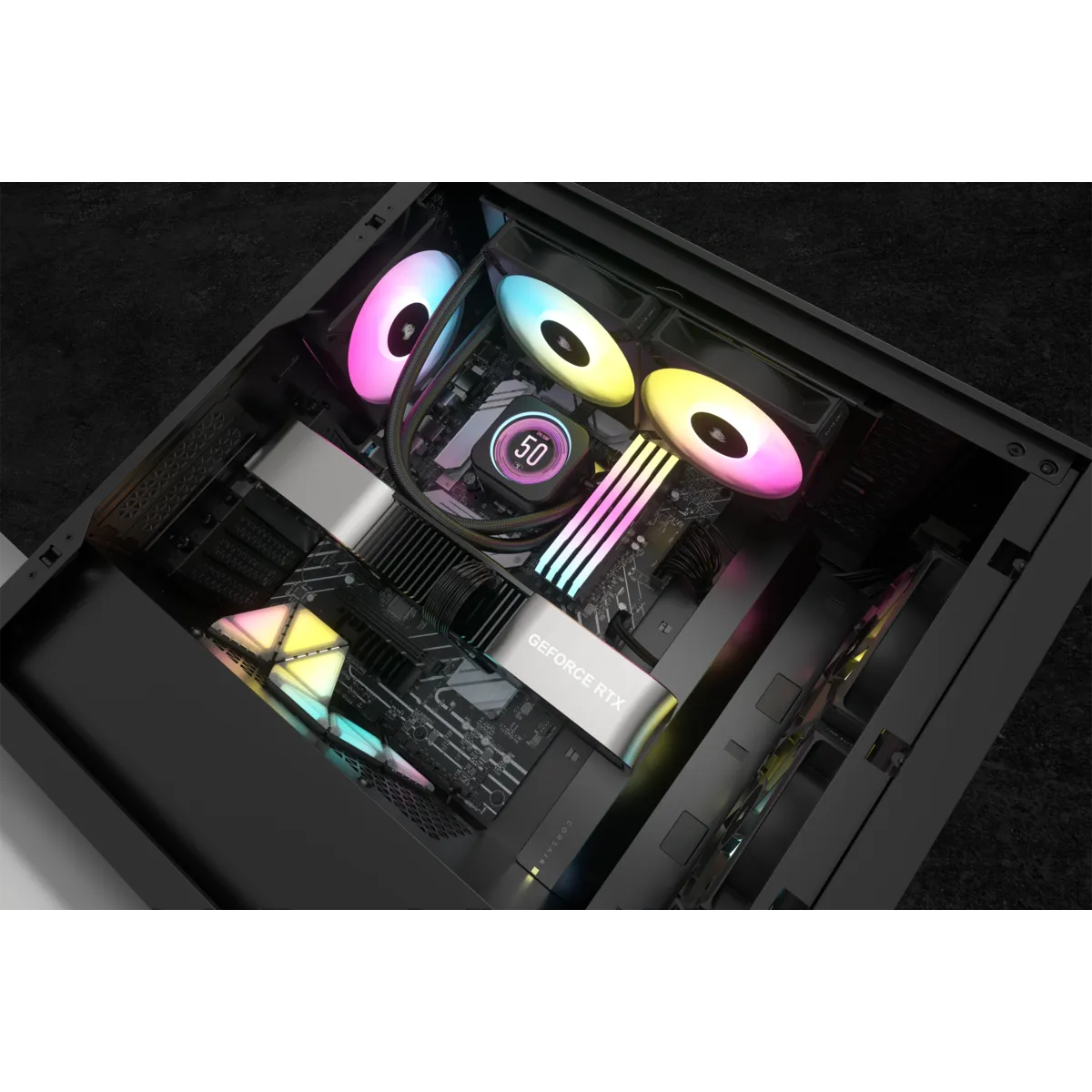 Image 1 for Corsair iCUE H100i ELITE LCD XT 240mm CPU Cooler