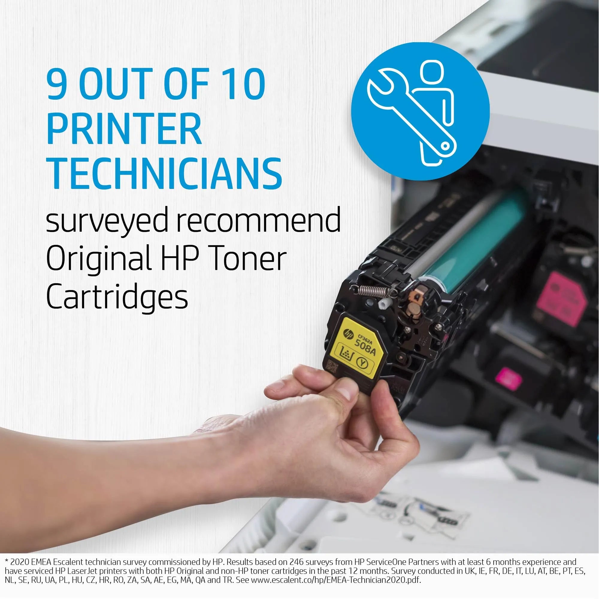 Image 2 for HP 124A Yellow LaserJet Toner Cartridge