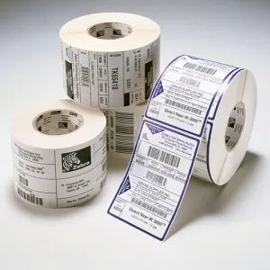 Image 1 for Zebra Z-Ultimate 3000T White Polyester Thermal Transfer Labels 102 x 51mm, 4 Rolls/Box