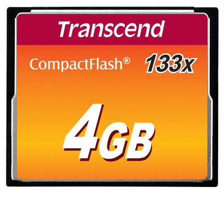 Image 2 for Transcend 4GB Compact Flash 133X Memory Card