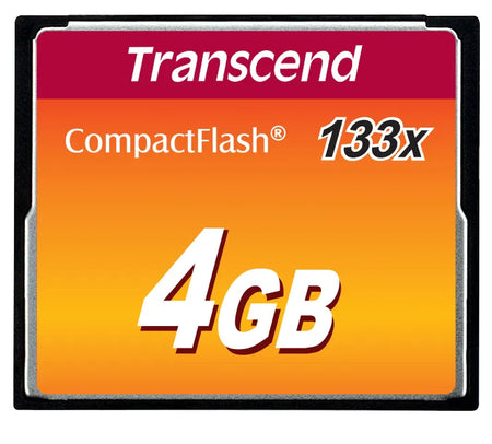 Image 1 for Transcend 4GB Compact Flash 133X Memory Card