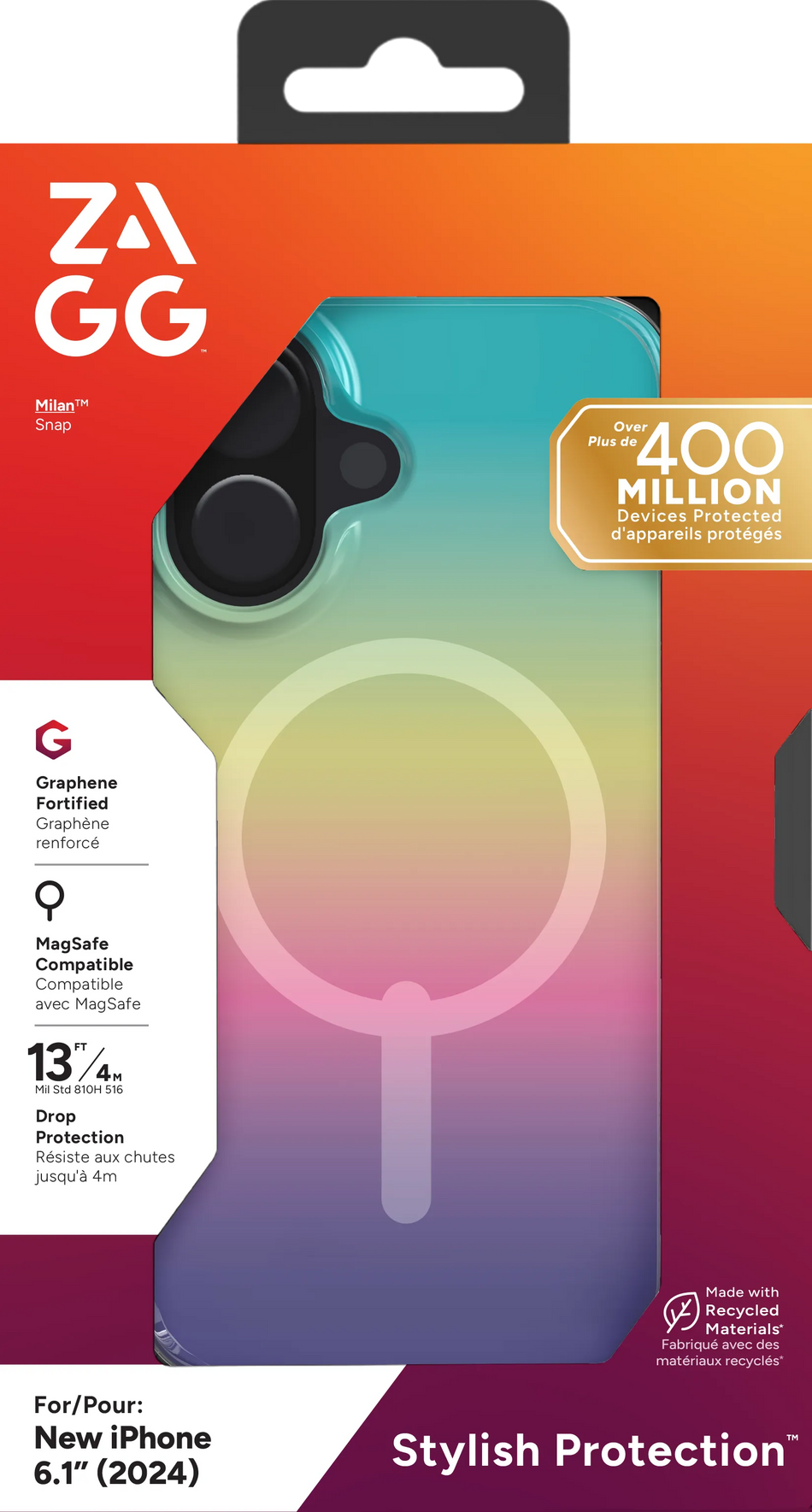 Image 2 for ZAGG Cases Milan Snap Apple iP16  Iridescent