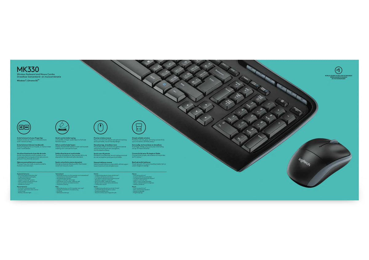 Image 3 for Logitech MK330 Wireless Keyboard and Mouse Combo