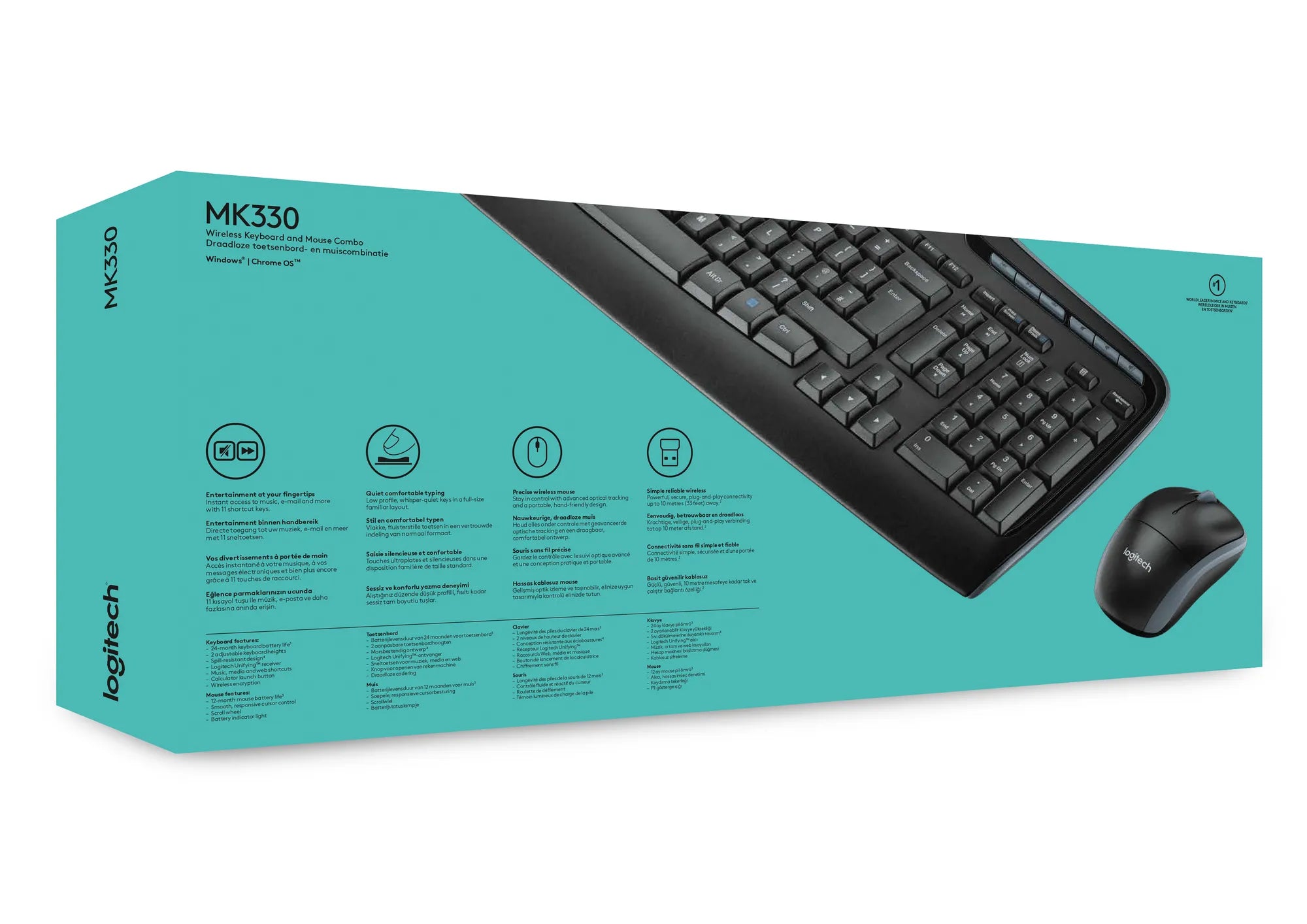 Image 8 for Logitech MK330 Wireless Keyboard and Mouse Combo