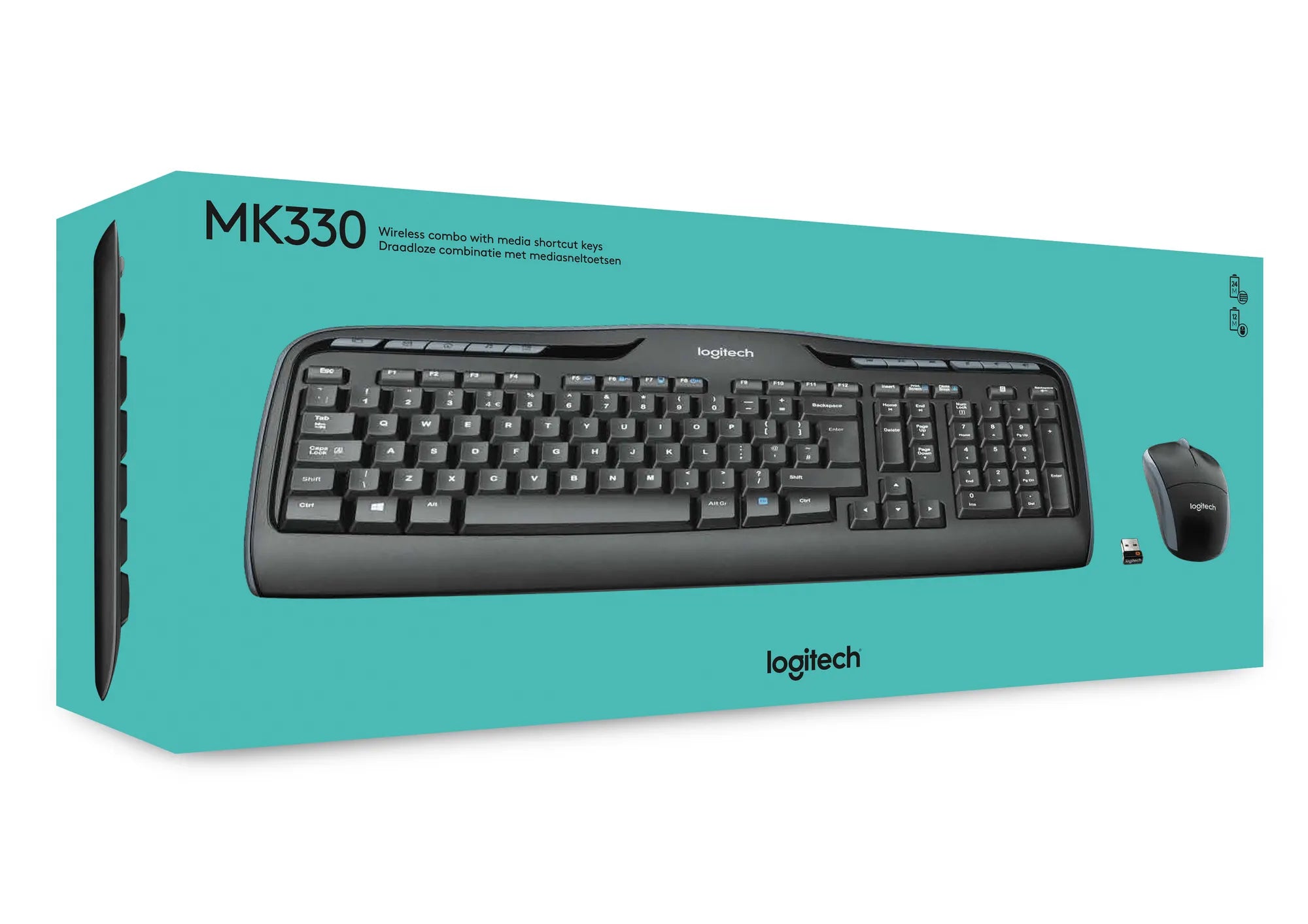 Image 15 for Logitech MK330 Wireless Keyboard and Mouse Combo