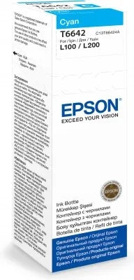 Image 1 for Epson T6642 EcoTank Cyan Ink Bottle 70mL