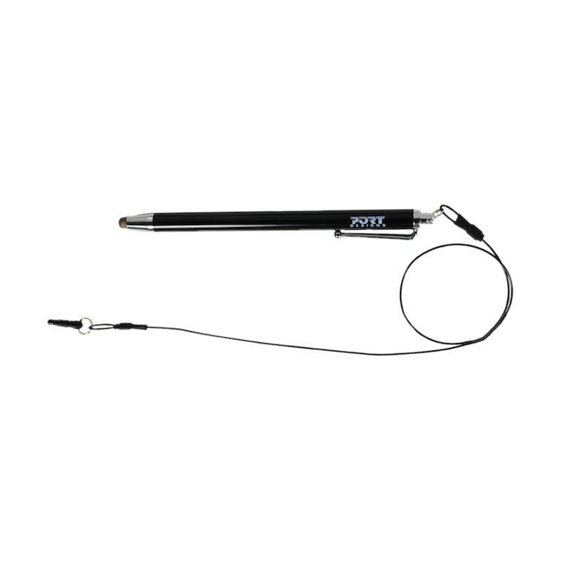 Image 1 for Port Designs Metallic Tip Stylus with 40cm Cable - Black