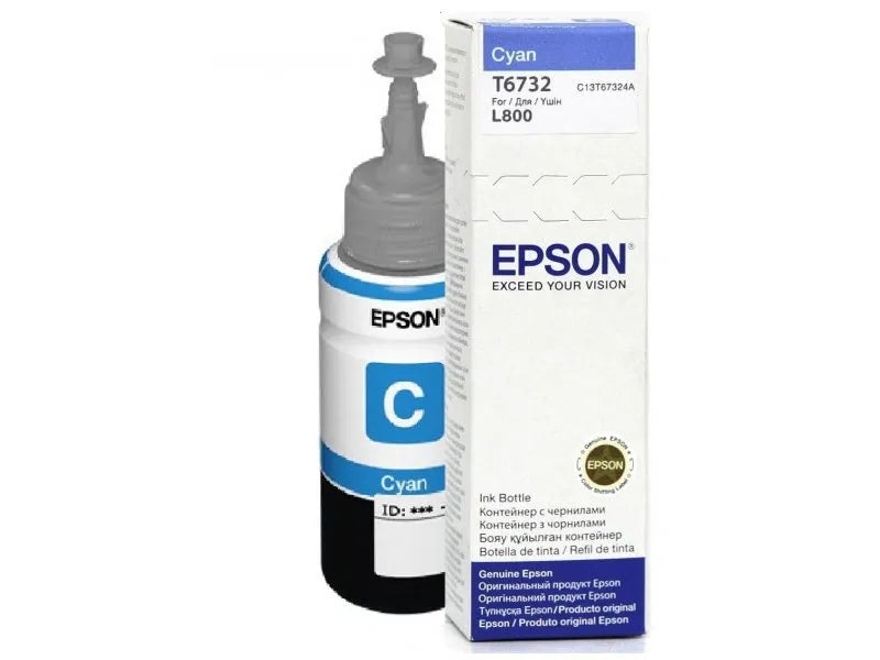 Image 1 for Epson T6732 Cyan Ink Bottle 70ml - Original